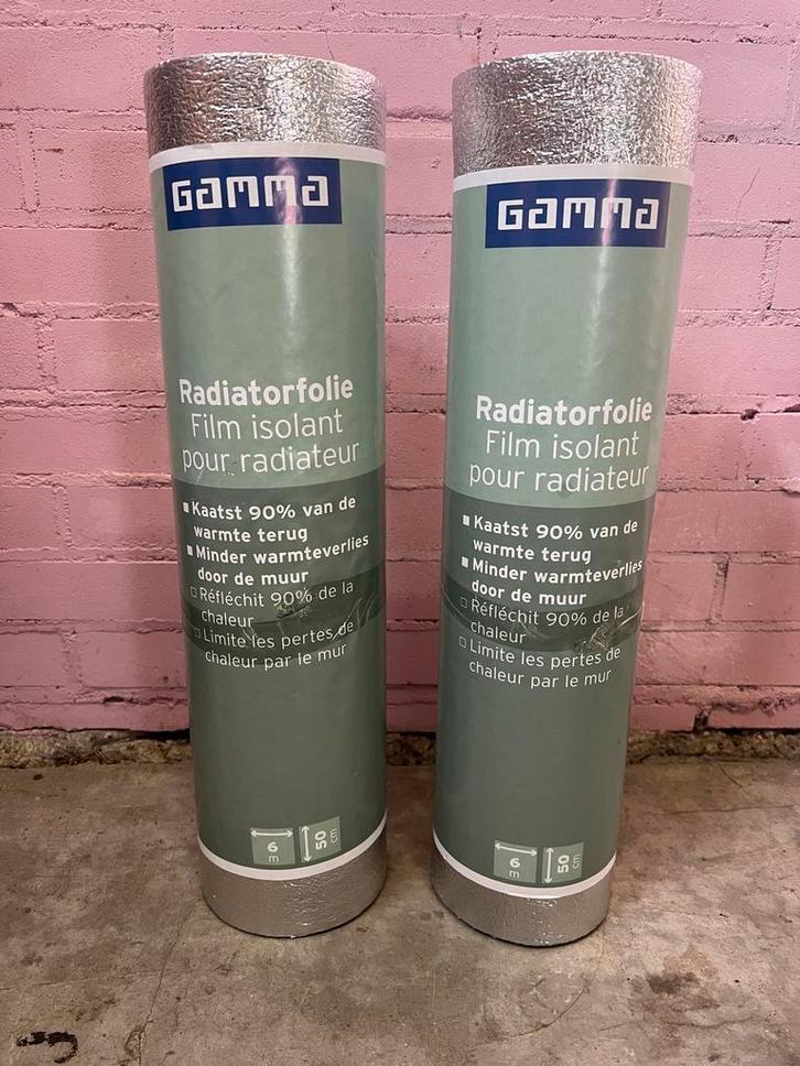 Radiatorfolie, Doe-het-zelf en Verbouw, Isolatie en Afdichting, Nieuw, Muurisolatie, Overige materialen, Minder dan 4 cm, Minder dan 5 m²