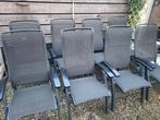 8 Hartman Da Vinci verstelbare tuinstoelen, Ophalen, Gebruikt