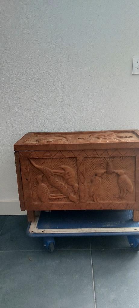Handgemaakte dekenkist - 74x35x52cm, Ophalen, Gebruikt, 50 tot 100 cm, 50 tot 75 cm