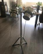 Industriële vloerlamp met twee spots, Huis en Inrichting, Ophalen of Verzenden, Zo goed als nieuw, Metaal, 150 tot 200 cm