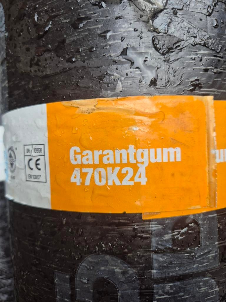 Garantgum 470K24 dakleer, 5.0m x 1.0m x 3.8mm, Ophalen, Overige materialen, Zwart, Nieuw