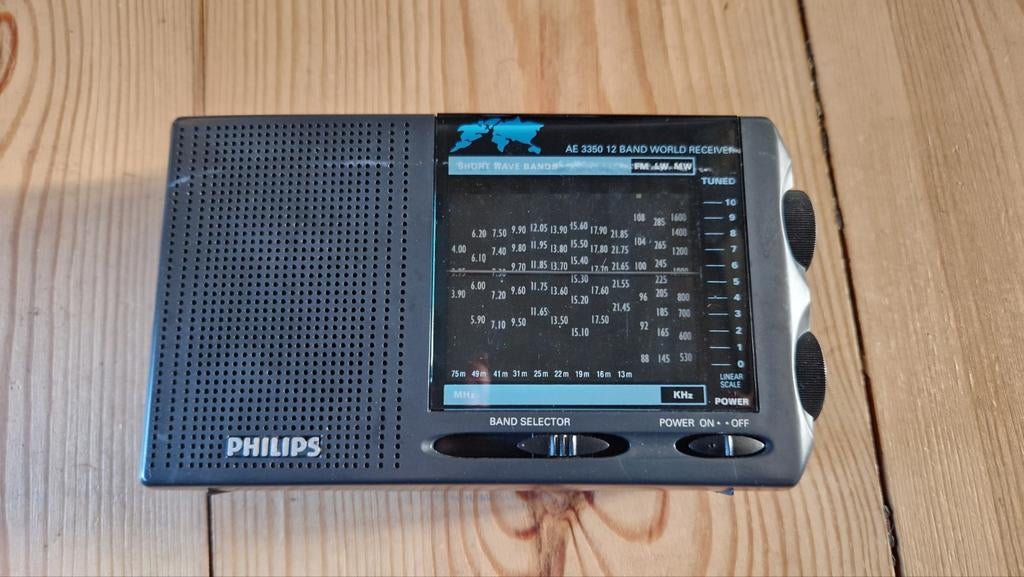 Philips AE 3350 12 Band Wereldontvanger - Draagbare Radio, Audio, Tv en Foto, Radio's, Ophalen of Verzenden, Gebruikt, Wereldontvanger