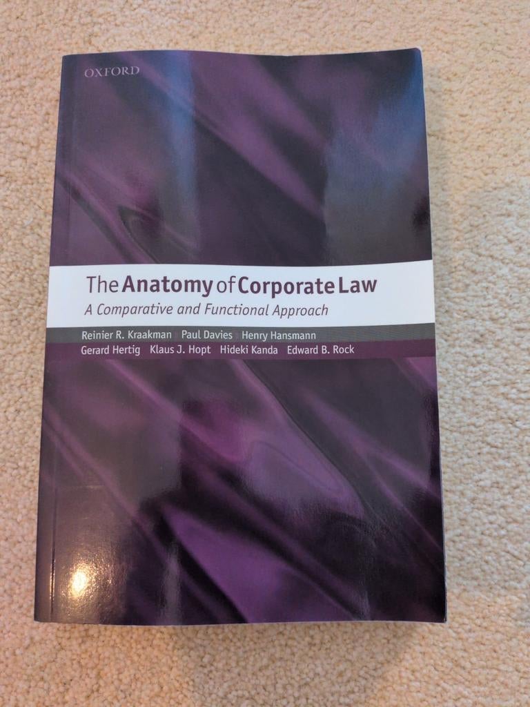The Anatomy of Corporate Law - Studieboek, Reinier R. Kraakman, Paul Davies, Henry Hansmann e.a., Ophalen of Verzenden, Gamma