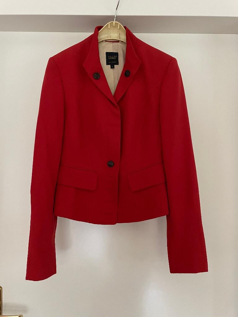 PAUW: NIEUW rood jasje (herstelde mini gaatjes) maat S, Kleding | Dames, Verzenden, Pauw, Nieuw, Jasje