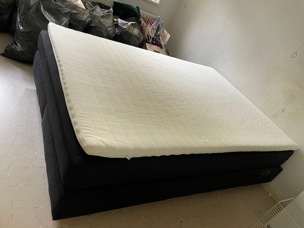 2 persoons boxspring, Huis en Inrichting, Slaapkamer | Boxsprings, Gebruikt, Tweepersoons, 200 cm, 140 cm