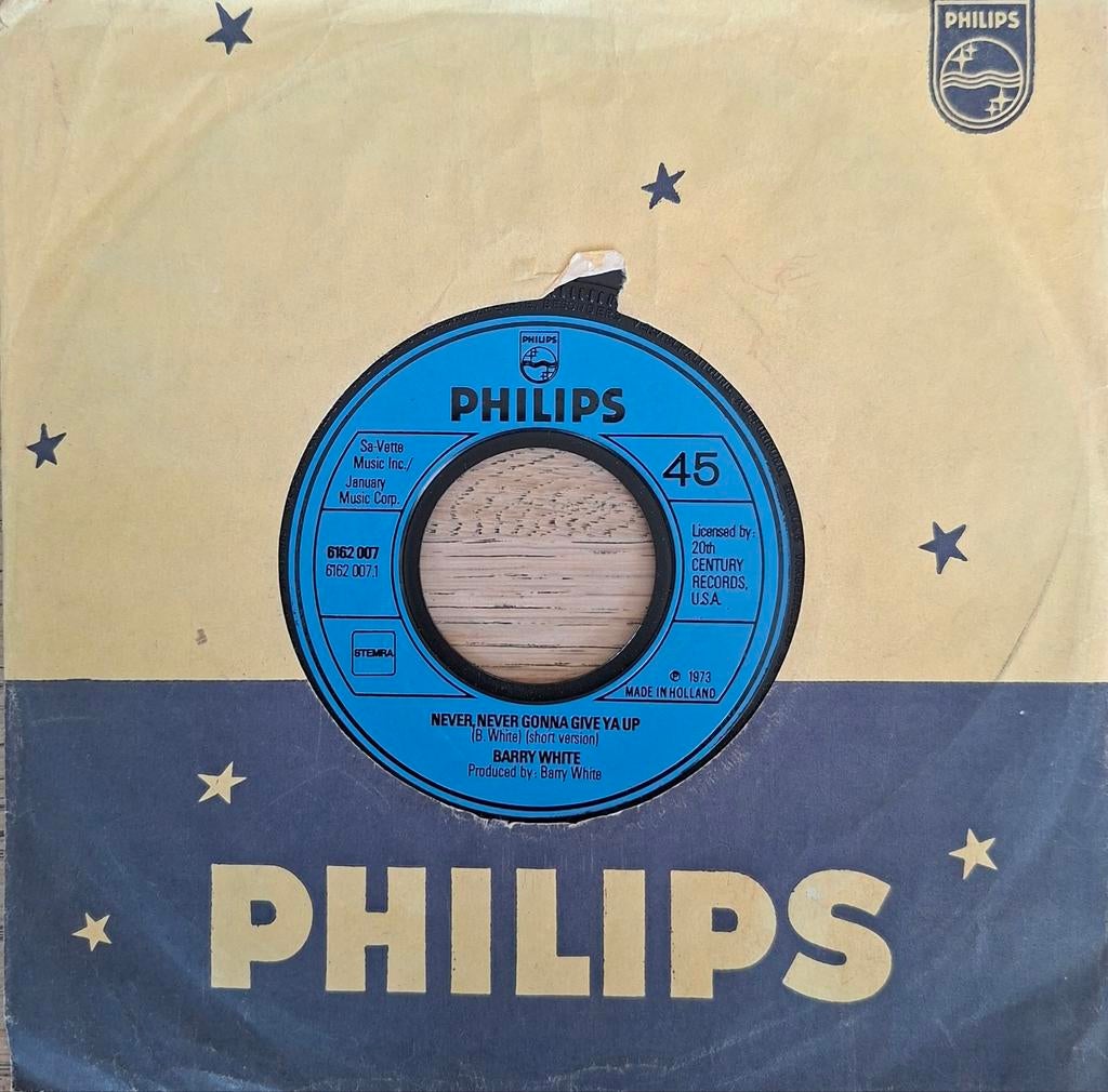 Barry White - Never, never gonna give ya up (1973), Cd's en Dvd's, 7 inch, Single, Ophalen of Verzenden, Zo goed als nieuw