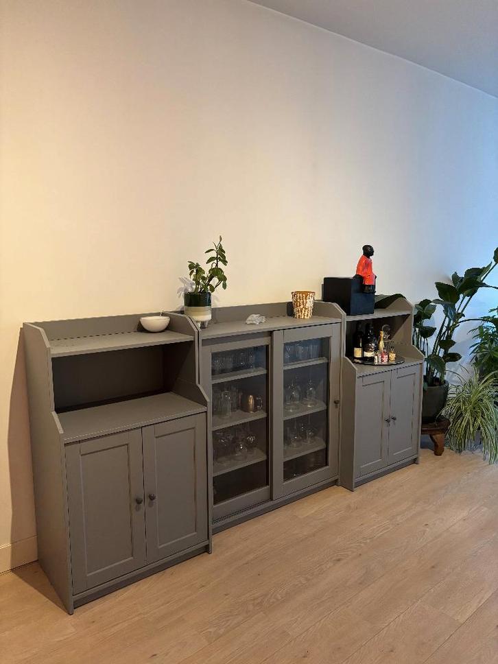 Ikea Dressoir Havsta, Huis en Inrichting, Kasten | Dressoirs, Gebruikt, 200 cm of meer, 25 tot 50 cm, Ophalen