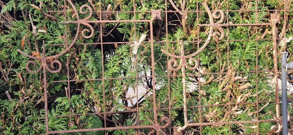 prachtige antiek gietijzeren hekwerk (brocante), Tuin en Terras, Tuinhekken en Hekwerk, Ophalen of Verzenden, Gebruikt, IJzer