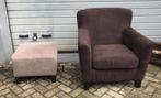 Fauteuil en een voetenbankje van Ikea Ekenes, Ophalen, Gebruikt, 75 tot 100 cm, Stof