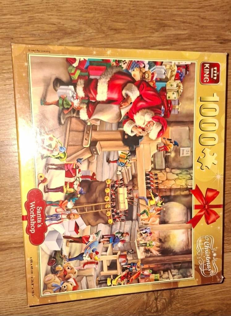 Kerst puzzel, Ophalen of Verzenden, 500 t/m 1500 stukjes, Zo goed als nieuw, Legpuzzel