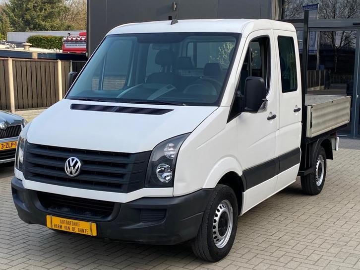 Volkswagen Crafter 2.0 TDI L1H1 DUBBELE CABINE OPEN LAADBAK, Auto's, Bestelauto's, Te koop, ABS, Airbags, Airconditioning, Boordcomputer