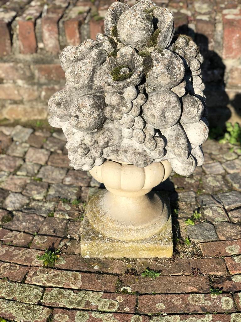 Fruitmand beton decoratief tuin beeld groot, Ophalen, Gebruikt, Beton, Overige typen