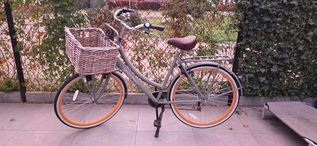 Damesfiets met mandje en versnellingen, Fietsen en Brommers, Fietsen | Dames | Damesfietsen, Overige merken, Gebruikt, Velgrem