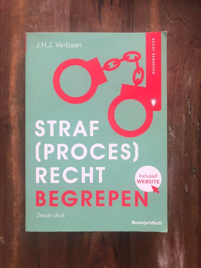 Joost Verbaan - Straf(proces)recht begrepen, Boeken, Sociale wetenschap, Ophalen of Verzenden, Zo goed als nieuw, Joost Verbaan