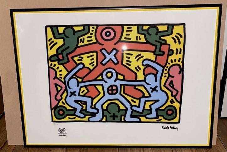 Keith Haring -bieden, Antiek en Kunst, Kunst | Schilderijen | Modern, Ophalen of Verzenden