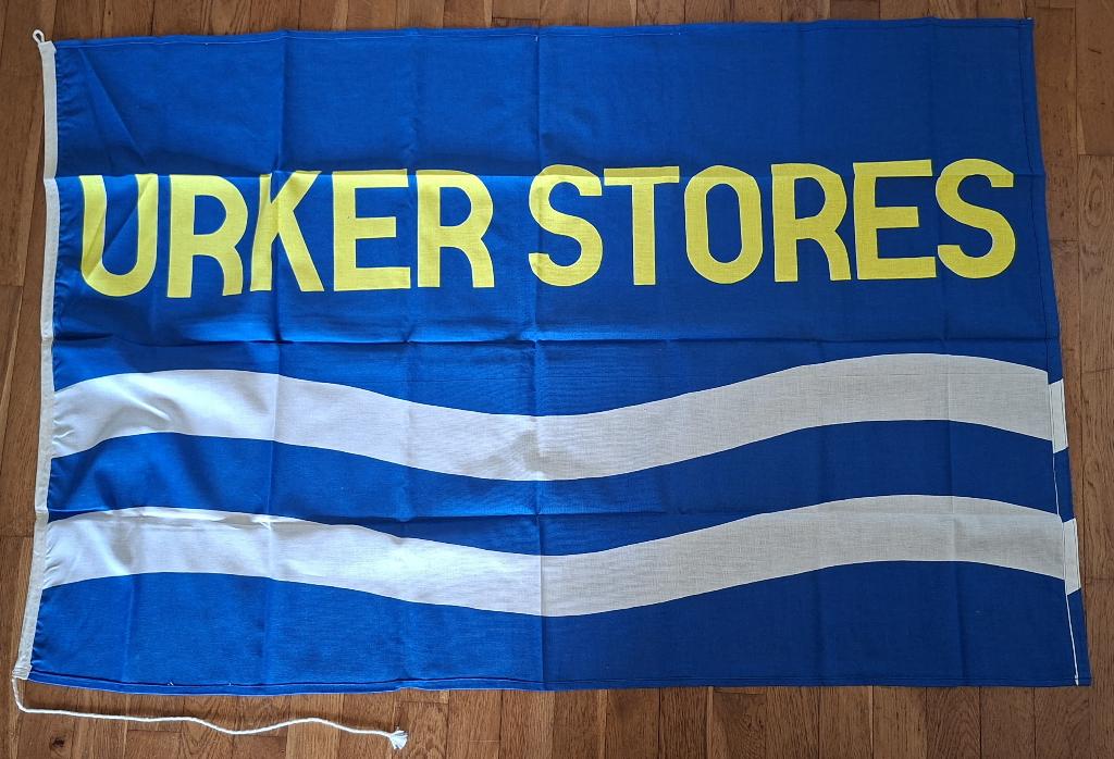 vlag Urker Stores, Urk, bootvlag, nieuw!, Diversen, Vlaggen en Wimpels, Ophalen of Verzenden, Nieuw