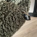 Draaifauteuil Job van Woood, groen teddy met zwart onderstel, Ophalen, Zo goed als nieuw, Stof, 75 tot 100 cm