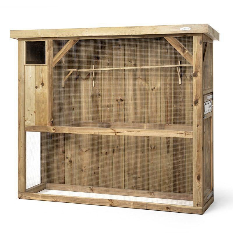 Volière R1 links, Dieren en Toebehoren, Vogels | Hokken en Kooien, Ophalen of Verzenden, Nieuw, Aluminium, Volière