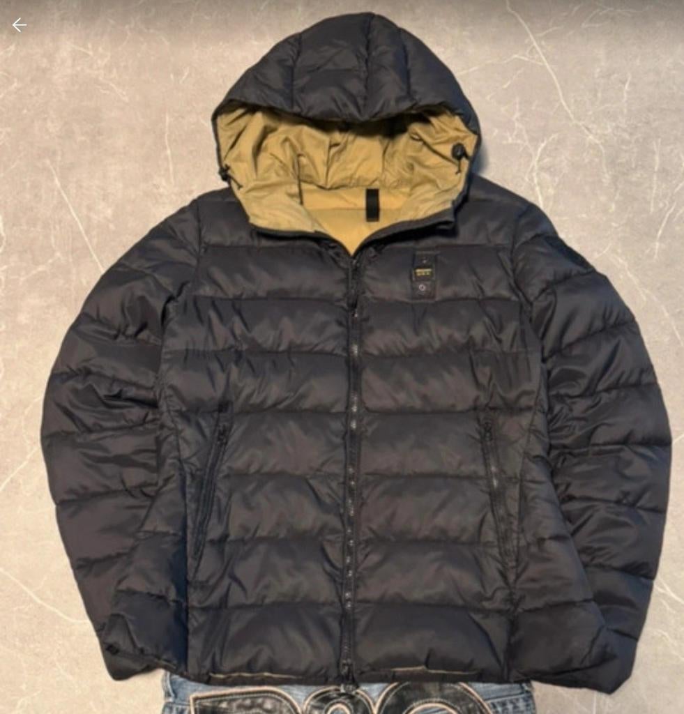 Blauwer jas maat L, Blauer, Zwart, Maat 42/44 (L), Ophalen of Verzenden