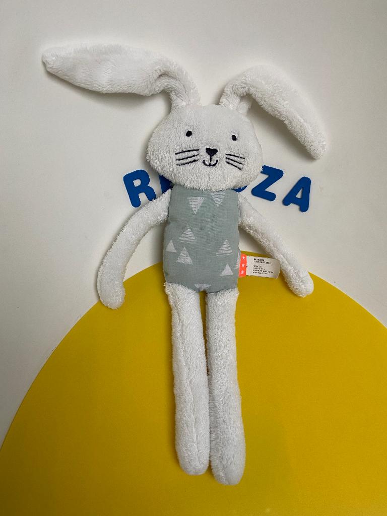 238 hema konijn wit met groen lijfje, Ophalen of Verzenden, Zo goed als nieuw, Overige typen
