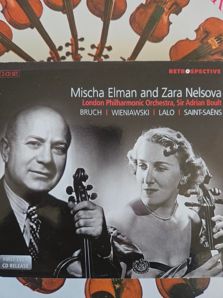 Mischa Elman & Zara Nelsova - Bruch, Wieniawski, Lalo, Saint, Cd's en Dvd's, Cd's | Klassiek, Boxset, Ophalen of Verzenden, Zo goed als nieuw