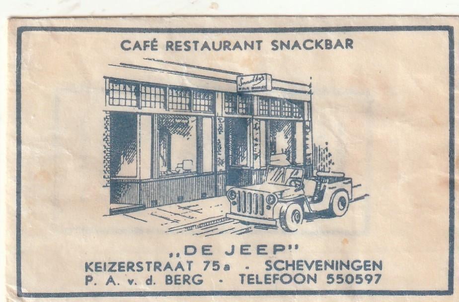 Suikerzakje #920 : De Jeep Scheveningen, Verzenden, Nederland