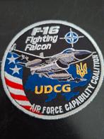 F-16 Fighting Falcon USAF Oekraïne UDCG AFCC Patch, Ophalen of Verzenden, Zo goed als nieuw, Patch, Badge of Embleem