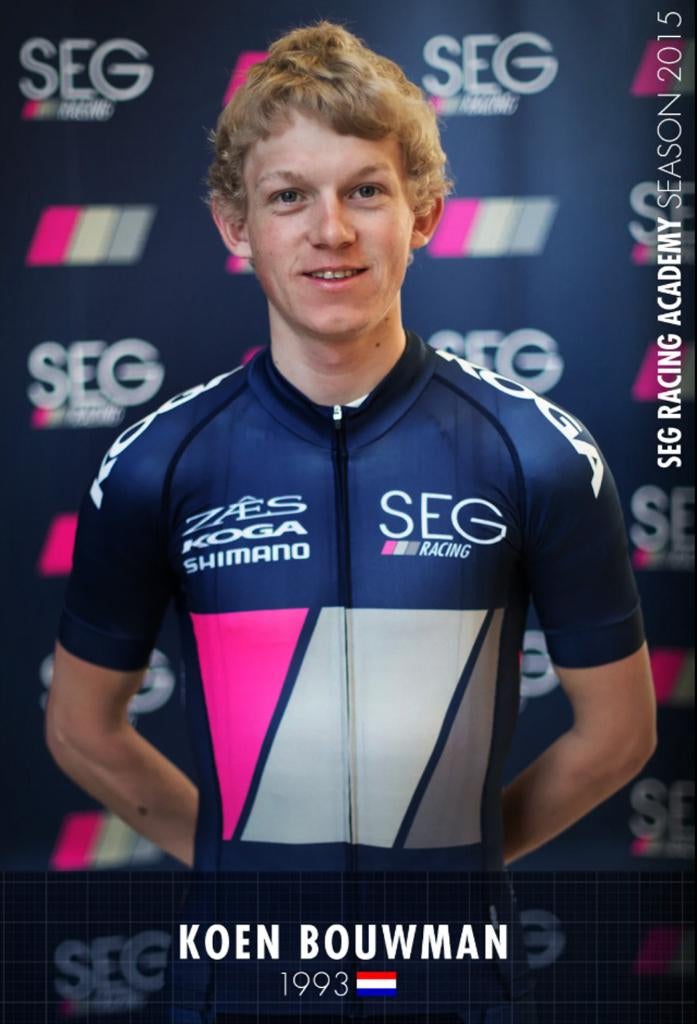 Wielershirt SEG RACING – KOEN BOUWMAN – 2015, Ophalen of Verzenden, Overige typen