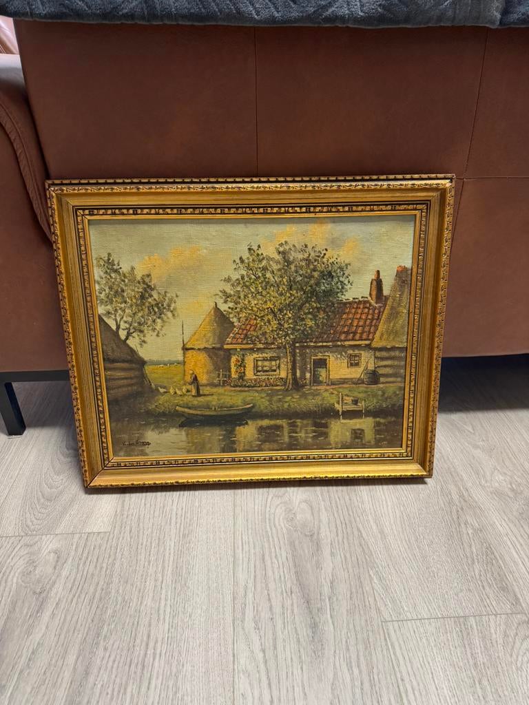 Schilderij, Antiek en Kunst, Kunst | Schilderijen | Klassiek, Ophalen of Verzenden