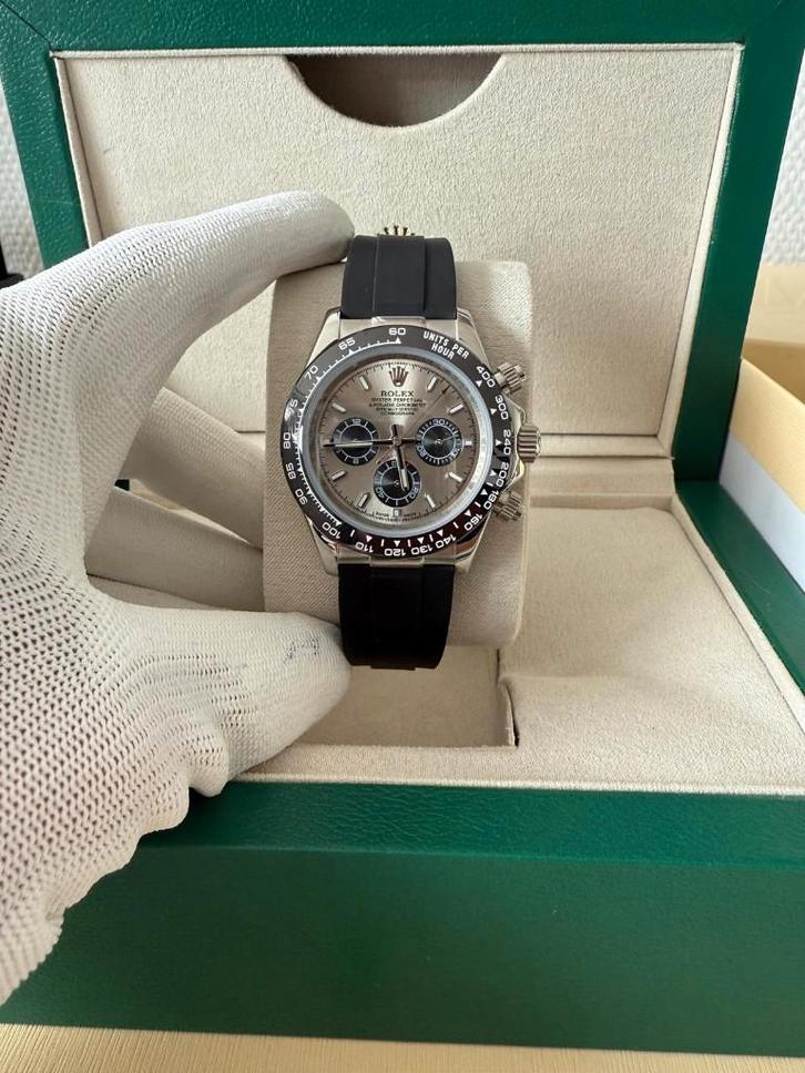 Rolex Daytona Grey Dial 40MM Oysterflex, Sieraden, Tassen en Uiterlijk, Horloges | Heren, Nieuw, Polshorloge, Rolex, Staal, Overige materialen