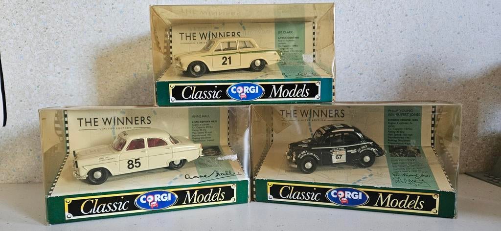 Corgi The Winners Limited Edition Set, Hobby en Vrije tijd, Modelauto's | 1:43, Zo goed als nieuw, Auto, Corgi, Ophalen of Verzenden