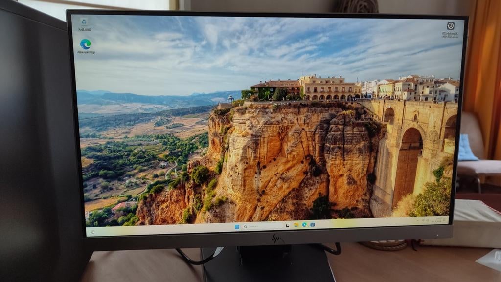 HP EliteDisplay E223 22 inch - 1920x1080 DP/HDMI/VGA, Computers en Software, Ophalen, Gebruikt, IPS, Full HD