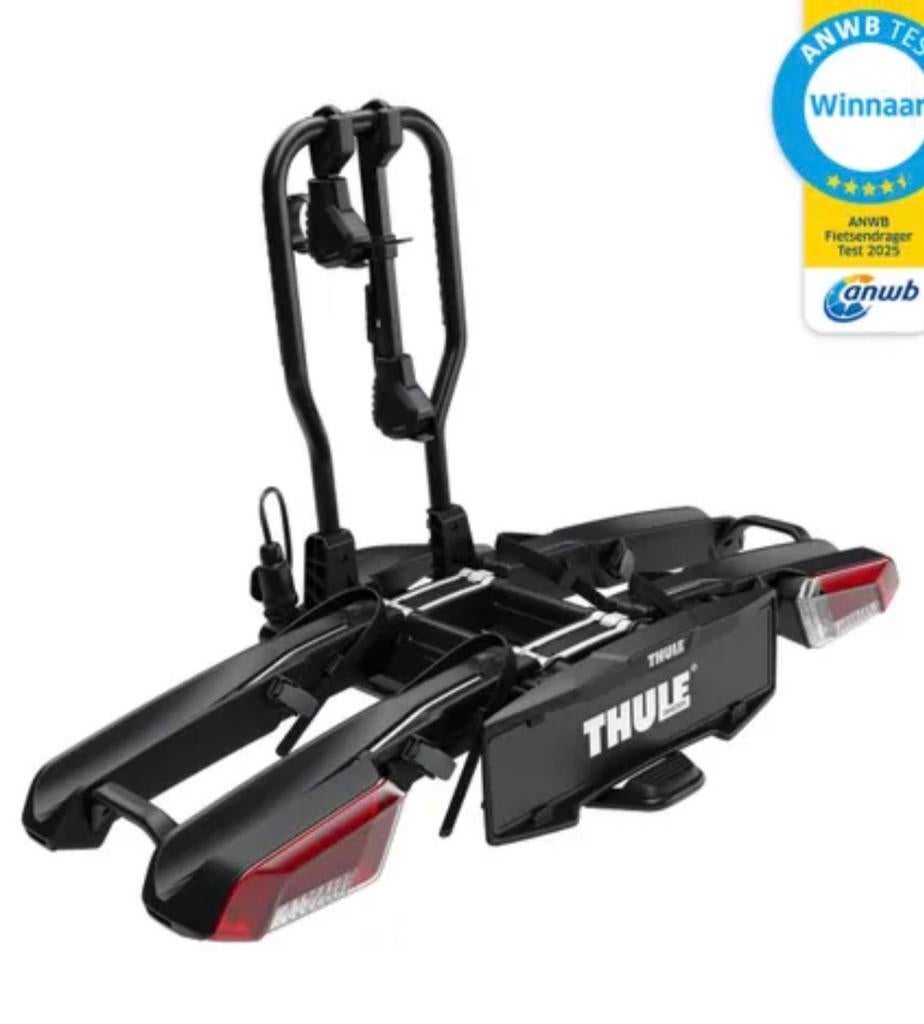 Thule EasyFold 932 fietsendrager – 2 fietsen – inklapbaar, Ophalen, Gebruikt, 2 fietsen, Trekhaakdrager