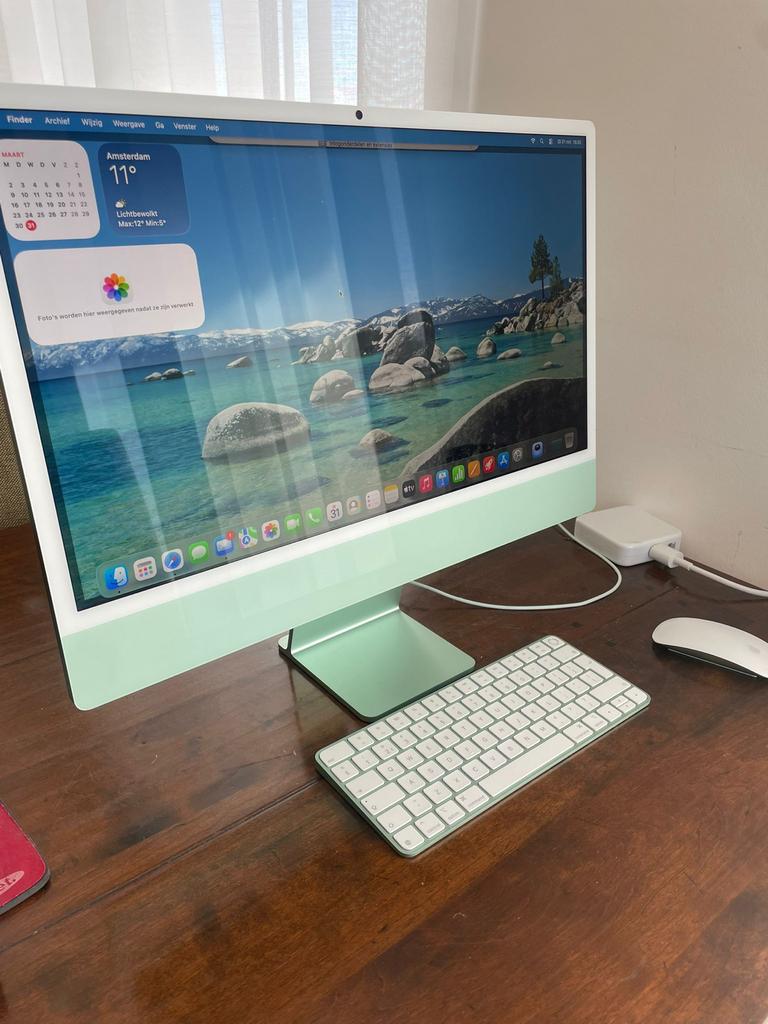 Apple Imac 24 inch, groen. Gekocht nov 2024., 24inch, Ophalen, Zo goed als nieuw, IMac