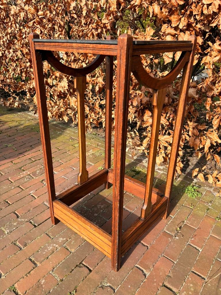 prachtige vintage tafeltje / hoge sidetable, plantenpilaar, Huis en Inrichting, Tafels | Bijzettafels, Art deco, vintage, retro, midcentury