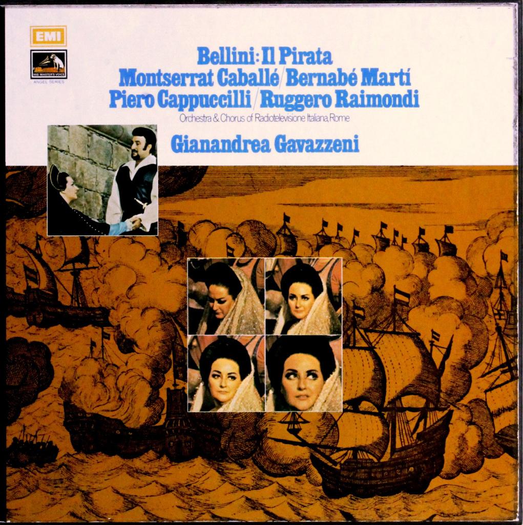 3 lp's - Bellini - I Pirata - Gianandrea Gavazzeni, Opera of Operette, Ophalen of Verzenden, Zo goed als nieuw, Romantiek