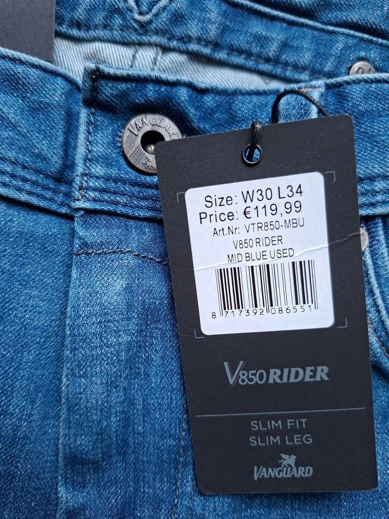 VANGUARD V850 Rider slimfit jeans W30 L34, Blauw, Nieuw, W32 (confectie 46) of kleiner, Ophalen of Verzenden
