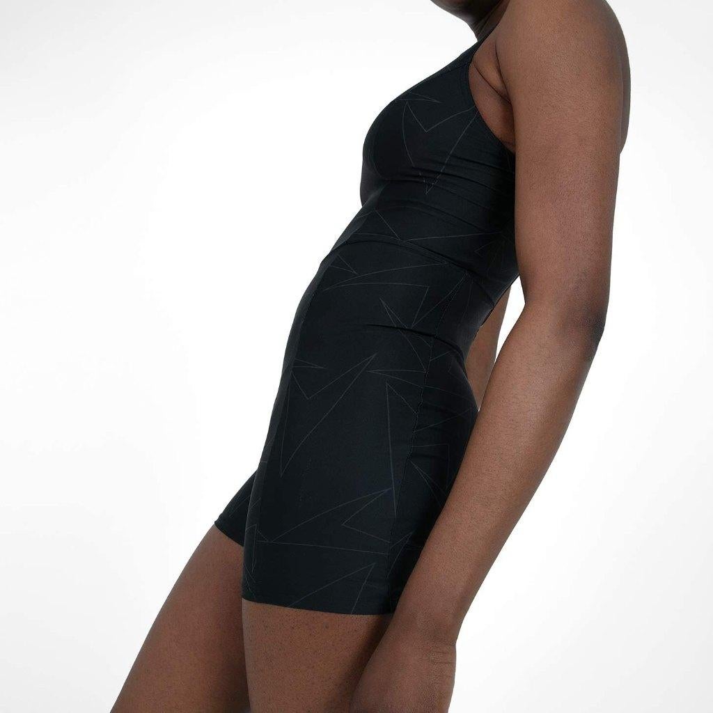 Speedo Boomstar Legsuit, Black, maat D38, ZGAN, Verzenden, Zwart, Badpak, Speedo