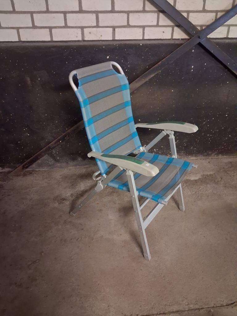 VRIJBUITER campingstoel met verstelbare rugleuning, Ophalen