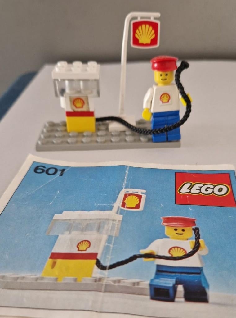 Lego 610 Shell Benzine pomp 1978, Gebruikt, Lego, Compleet, Ophalen of Verzenden