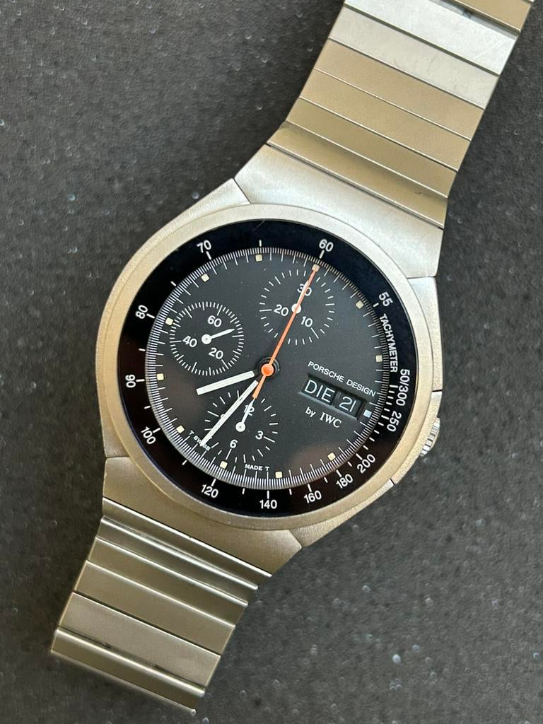 IWC Porsche Design chronograph titanium automatic, Sieraden, Tassen en Uiterlijk, Horloges | Heren, Gebruikt, Polshorloge, Overige merken
