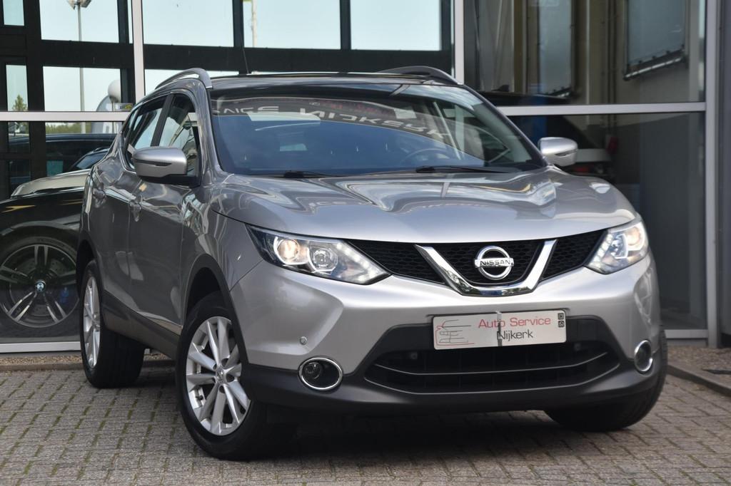 Nissan Qashqai 1.2 Acenta Airco Pdc Pano. dak NAP Nette Auto, Voorwielaandrijving, Stof, Gebruikt, 4 cilinders
