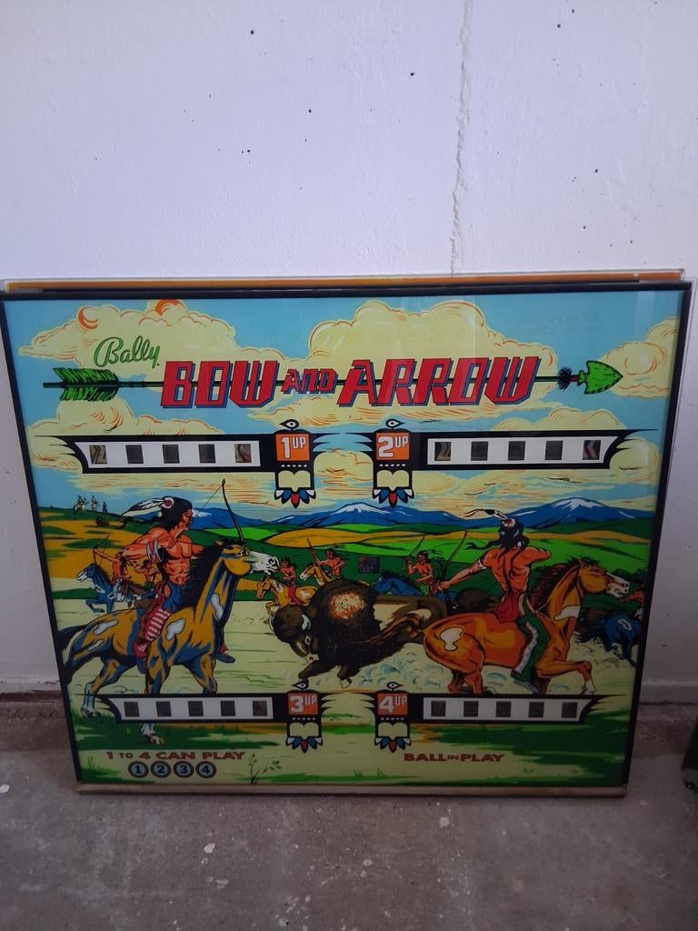 Bally Bow and Arrow kopruit uit 1974, Verzamelen, Ophalen, Gebruikt, Flipperkast
