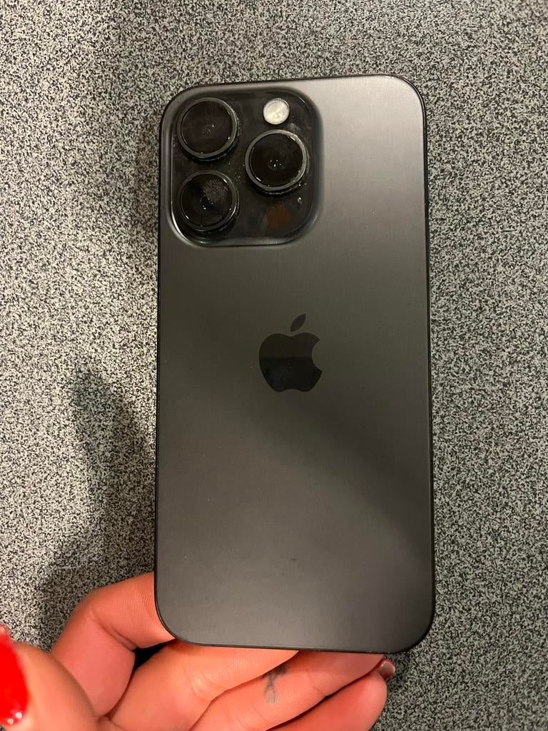 iPhone 15 Pro - leest simkaart niet, Telecommunicatie, Mobiele telefoons | Apple iPhone, Gebruikt, Zwart, Ophalen of Verzenden