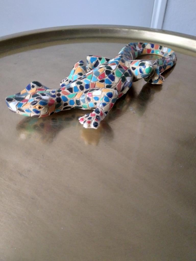 Beeldje van Barcino mozaiek "Hagedis" 20 cm lang, Verzamelen, Ophalen of Verzenden, Zo goed als nieuw, Dier