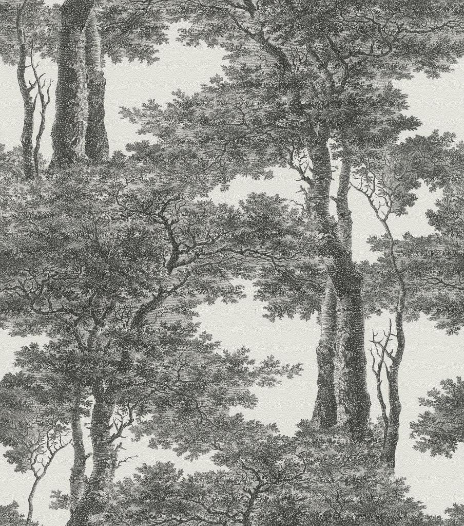 3 Rollen Rasch Behang, Huis en Inrichting, Stoffering | Behang, Ophalen of Verzenden, 10 tot 25 m², Zwart