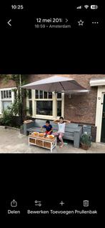 Muurparasol - Ideaal voor kleine terrassen en balkons, Tuin en Terras, Parasols, Ophalen, Muurparasol, Gebruikt, Verstelbaar