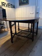 Kersenhouten hangoortafel / gate leg groot model, Huis en Inrichting, Ophalen, Gebruikt, Ovaal, 100 tot 150 cm