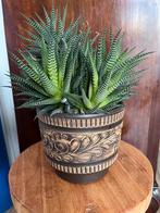 Etnische afrikaanse plantenpot bloempot sierpot, Tuin en Terras, Bloempotten, Ophalen, Gebruikt, Rond, Aardewerk