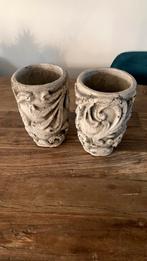 Oude aardewerk potten 14 x 24 cm hoog, Ophalen, Gebruikt, Rond, Aardewerk